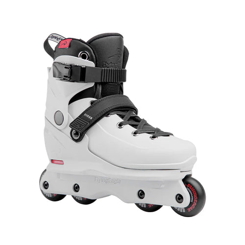 Patins FlyingEagle Street VIREO Ajustável - Branco off-white