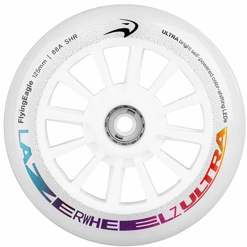 Roda LED FlyingEagle / Lazer Wheelz ULTRA (multicolor) 125mm 88A - UNIDADE