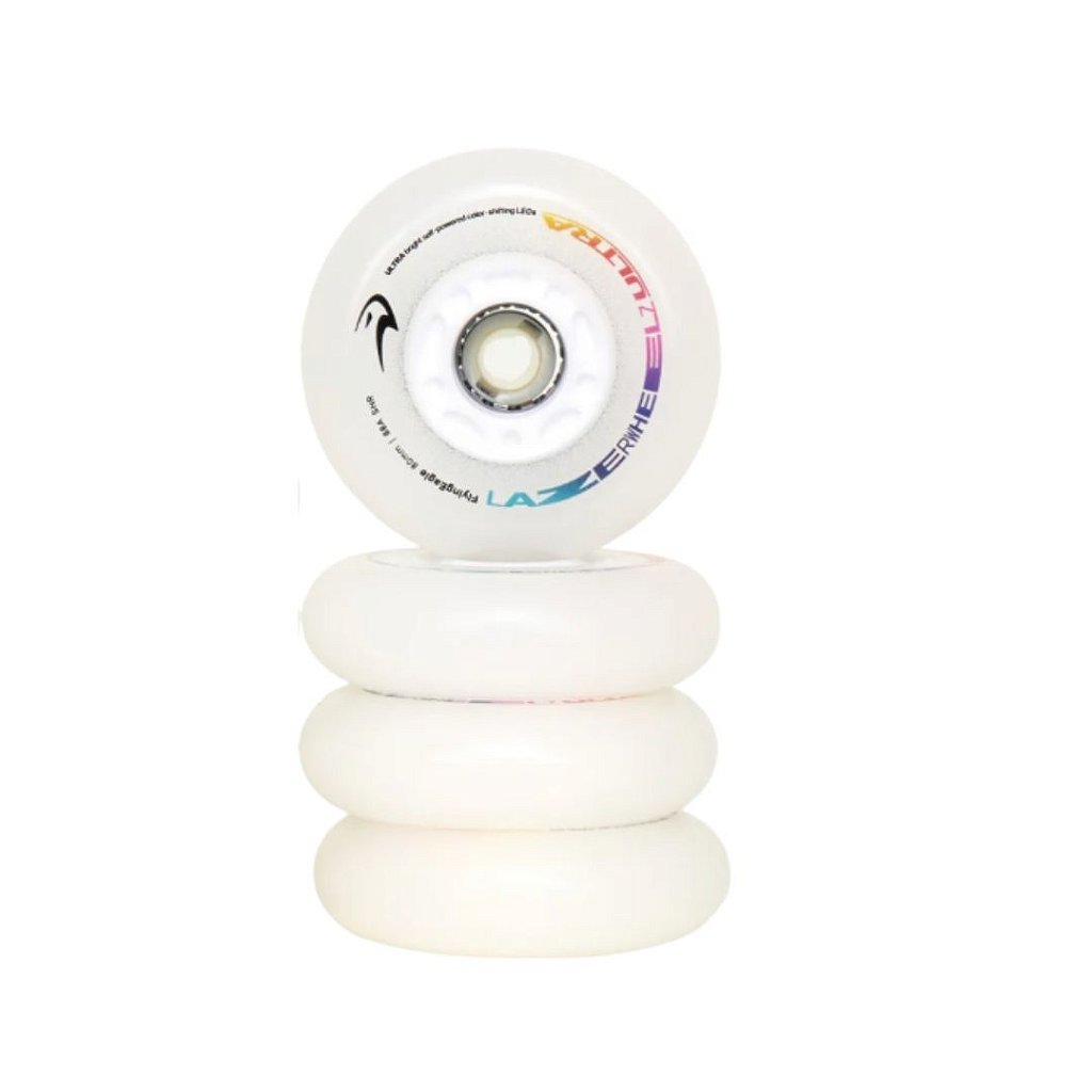 Rodas LED FlyingEagle / Lazer Wheelz ULTRA (multicolor) 80mm 88A - 4 rodas