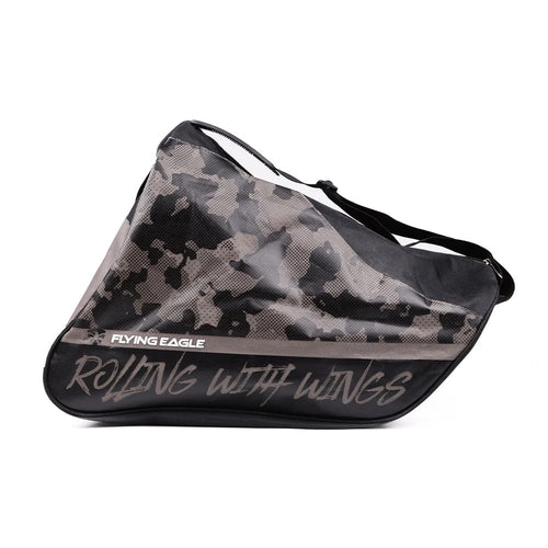 Bolsa de Patins FlyingEagle Carry Bag - Preta e Bronze - vista frontal