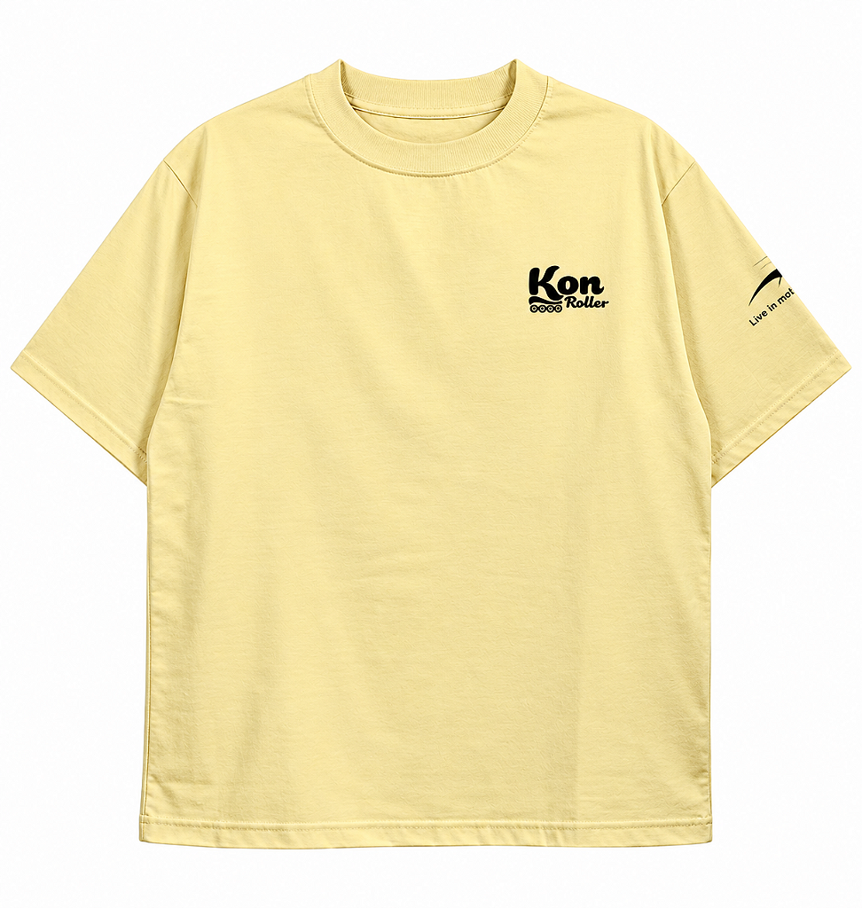 Camiseta KonRoller x FlyingEagle – Bege | Oversized