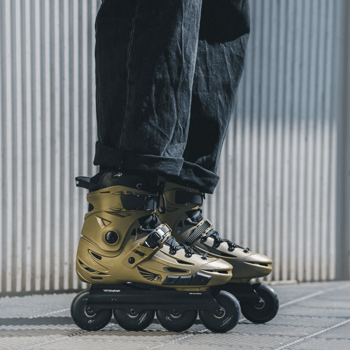 Pré-Venda Patins FlyingEagle Falcon Pro F6 S7680 - Gold