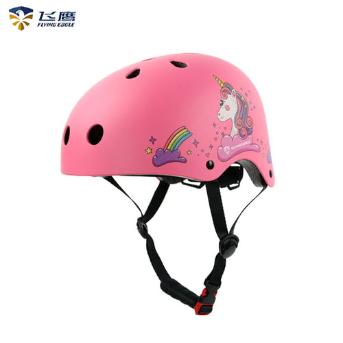 Capacete Infantil FlyingEagle Rider JR Ajustável - Rosa