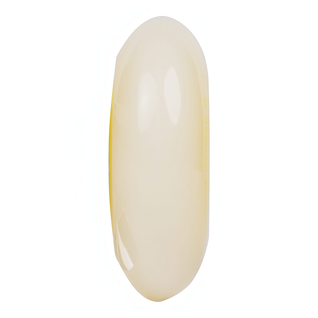 Roda de patins KonRoller FlyingEagle Ice Cream amarela com perfil bullet em poliuretano para patinação urbana