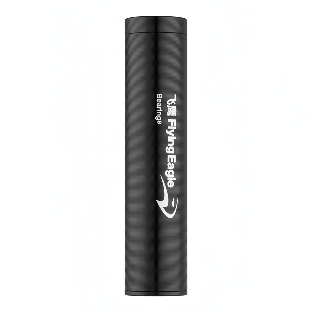Tubo de alumínio preto da KonRoller com rolamentos FlyingEagle Scramjet Ceramic para patins inline