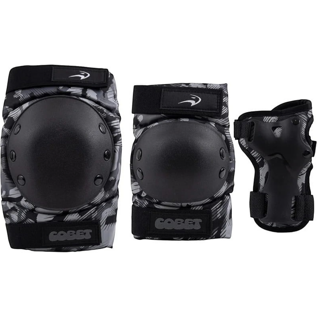 Kit de proteção FlyingEagle Cobet 2026 preto, detalhe das seis peças