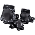 Kit de proteção FlyingEagle Cobet 2026 preto com munhequeiras, cotoveleiras e joelheiras