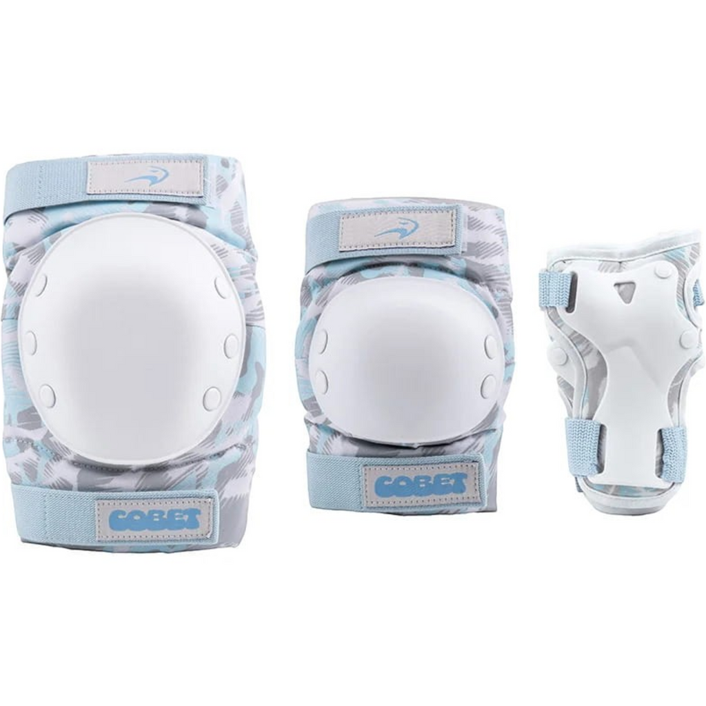 Kit de proteção FlyingEagle Cobet 2026 azul, detalhe das seis peças