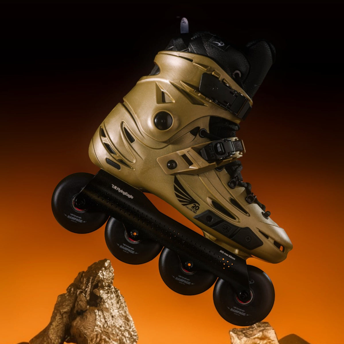 Pré-Venda Patins FlyingEagle Falcon Pro F6 S7680 - Gold