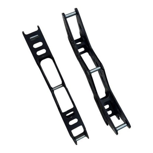 Par de bases KonRoller Avian Fastblade T110 em alumínio preto para triskate com configuração 3x110mm