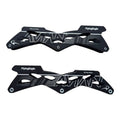 Par de bases KonRoller FlyingEagle Avian 3x110mm em alumínio preto usinado CNC para patins triskate