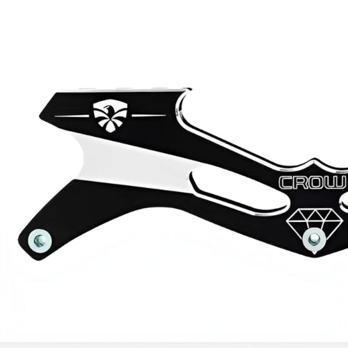 Base de patins KonRoller FlyingEagle Crow 3x110mm preta em alumínio série 7000 com design de alta performance