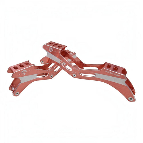 Base de patins KonRoller FlyingEagle Crow 3x110mm em alumínio rosé para configuração triskate de alta performance
