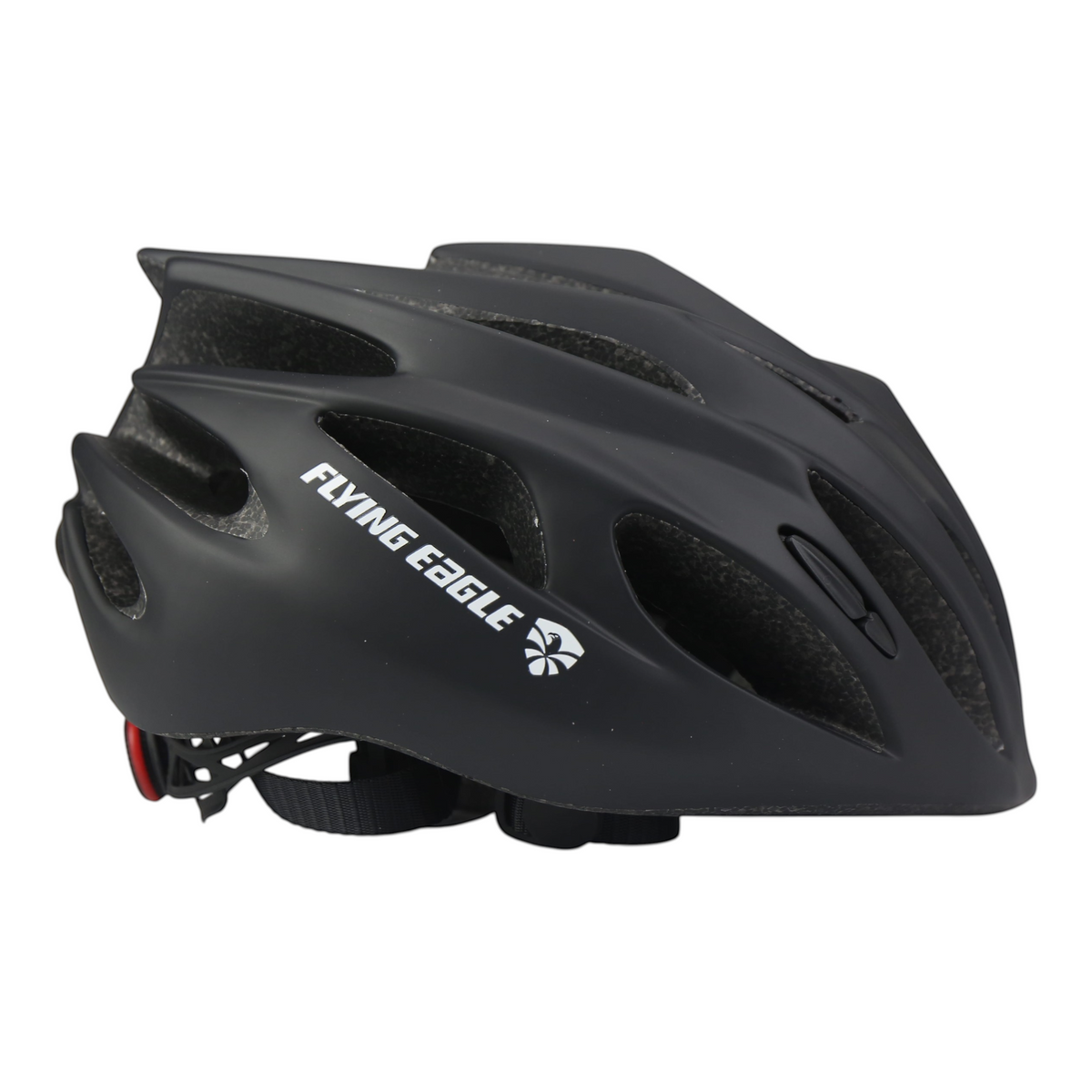 Capacete KonRoller FlyingEagle Fast Forward preto fosco para patins e skate com estrutura em policarbonato e EPS