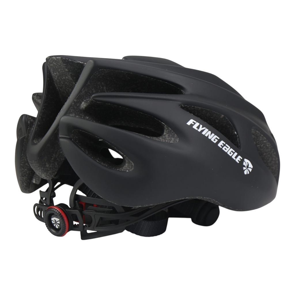 Capacete de proteção KonRoller FlyingEagle Fast Forward preto fosco para patins e skate com ajuste traseiro
