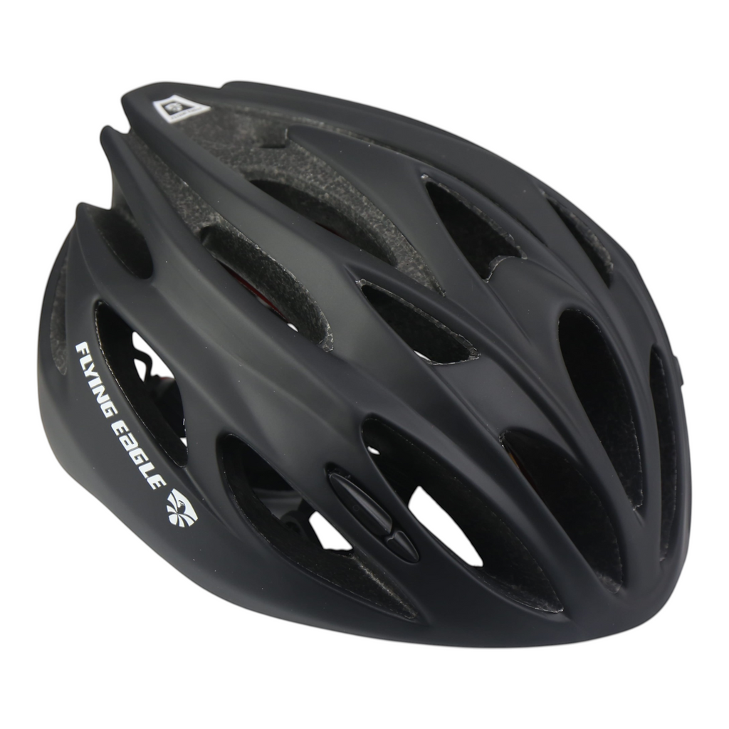 Capacete KonRoller FlyingEagle Fast Forward preto fosco com aberturas de ventilação para patins e skate