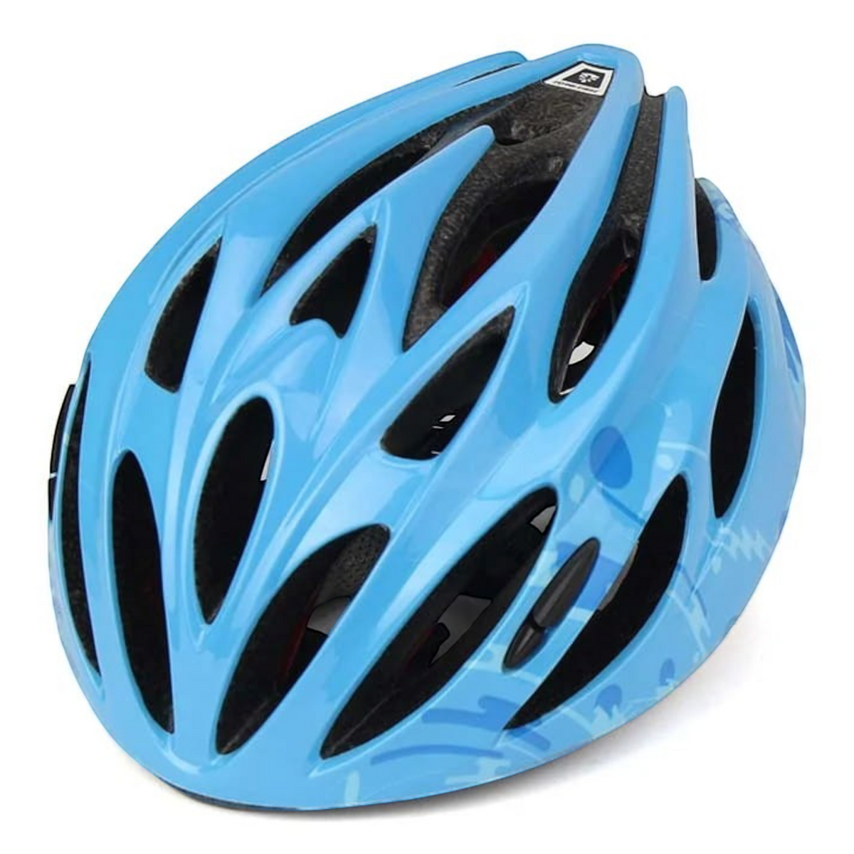 Capacete infantil KonRoller FlyingEagle Rapido JR azul com design ventilado para patins, skate e bicicleta