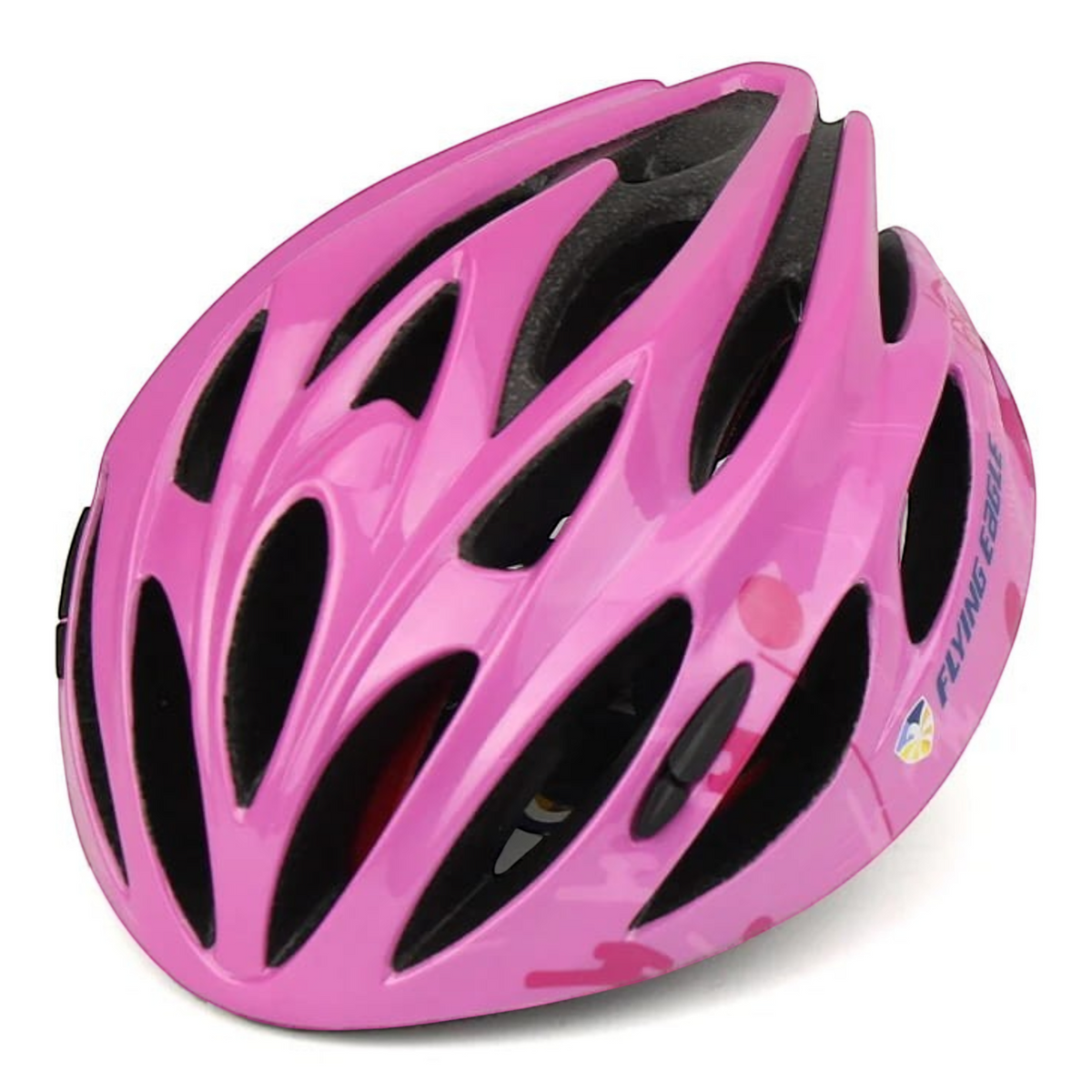 Capacete infantil KonRoller FlyingEagle Rapido JR rosa com aberturas de ventilação para patins e bicicleta