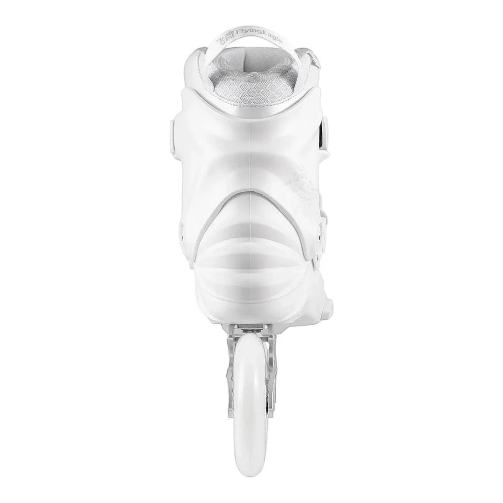 Patins KonRoller FlyingEagle Reaver Pro T110 branco, vista traseira
