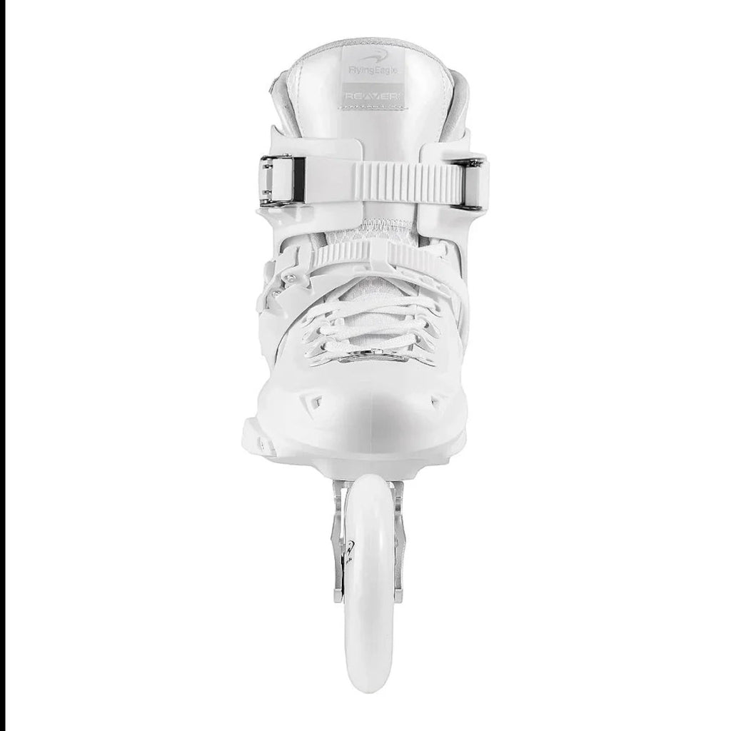 Patins KonRoller FlyingEagle Reaver Pro T110 branco, vista frontal