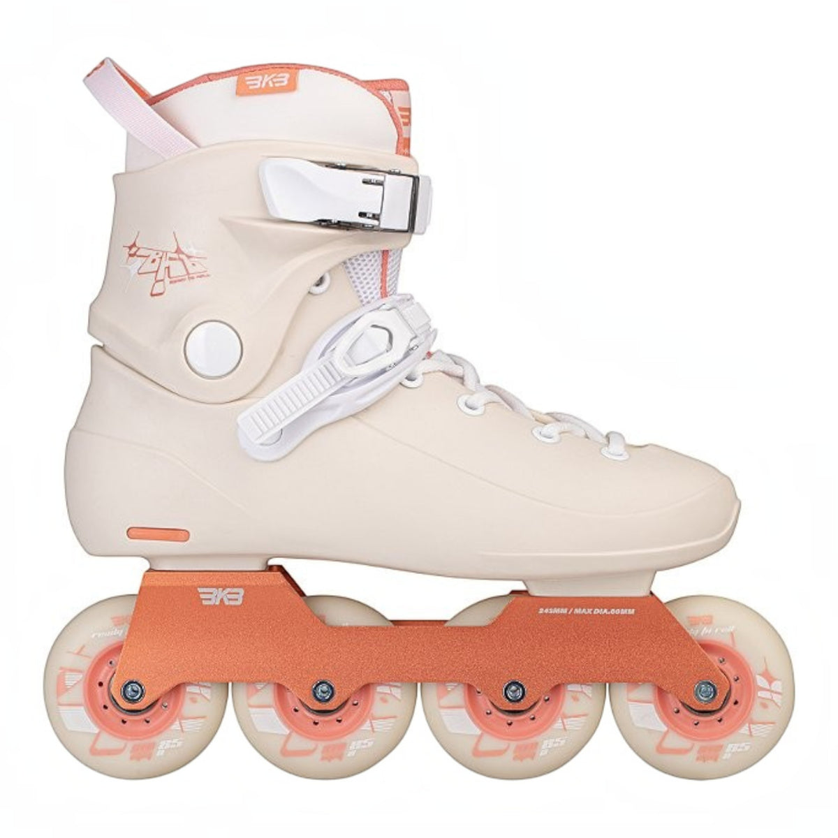 Patins inline KonRoller BKB B9 Ranger na cor bronze, modelo hardboot com base de alumínio e rodas de alta performance.