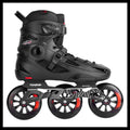 Patins KonRoller FlyingEagle Avian T110 preto com três rodas de 110mm, hardboot resistente e base de alumínio CNC.