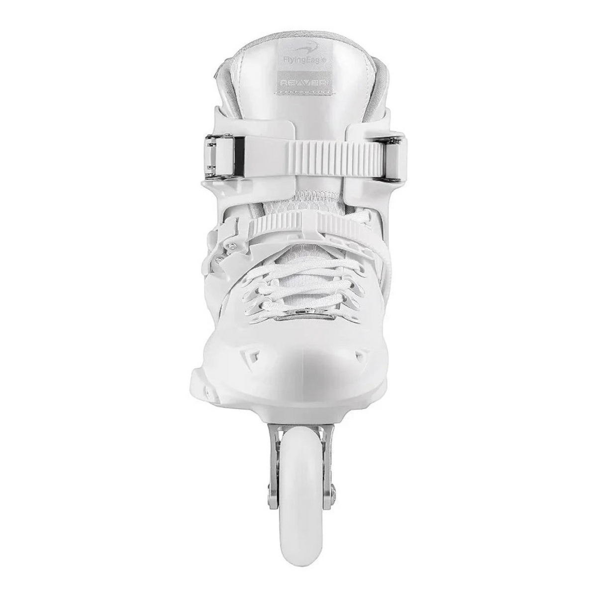 Patins FlyingEagle Reaver Pro S7680 branco da KonRoller, design tridimensional.