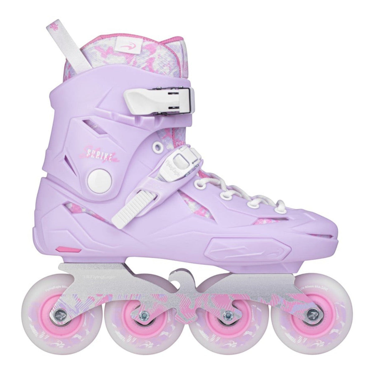 Patins inline urbano KonRoller FlyingEagle X3 Shrike na cor mauve com base de alumínio e rodas de alta performance