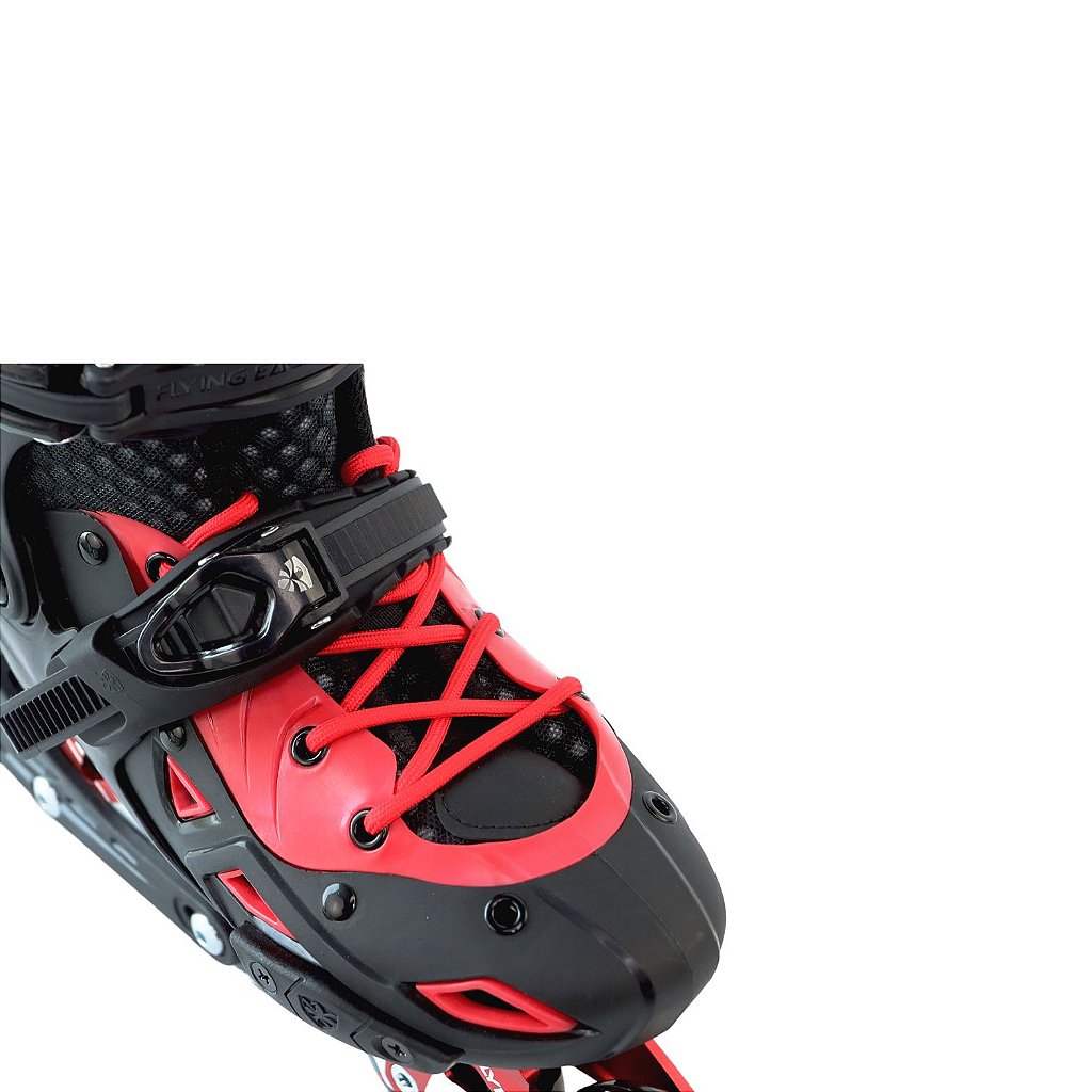 Patins FlyingEagle Infantil ajustável S9 - Black/Red Abec 7 - 25 AO 29