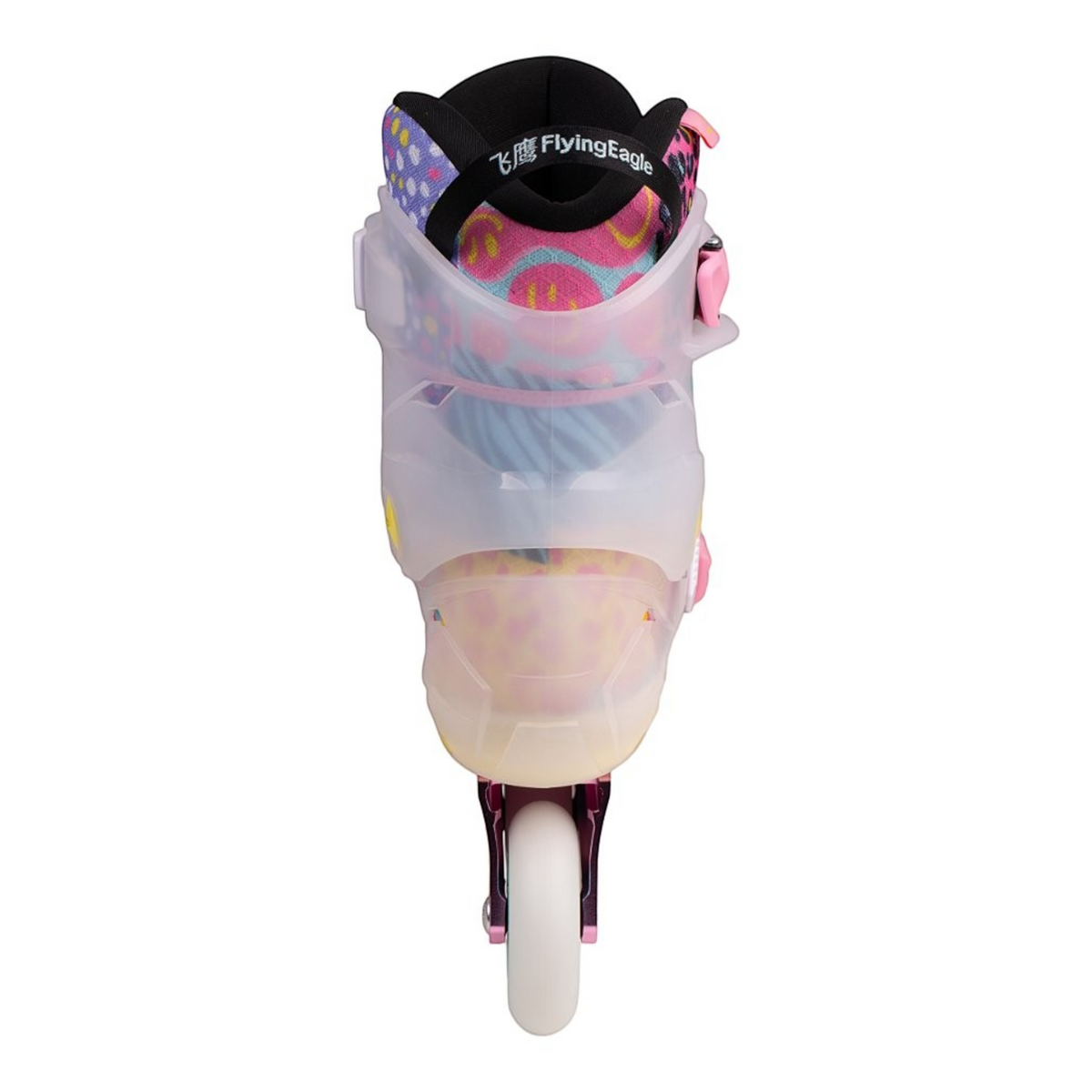 Patins KonRoller FlyingEagle Shrike Pro X5 Funky Rosa, vista traseira